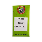 Organ Brand Industrial Machine Needles - System: Qx1, 175x1, 1985, SY2851, 175x1FS, CDx471 - 10/Pack